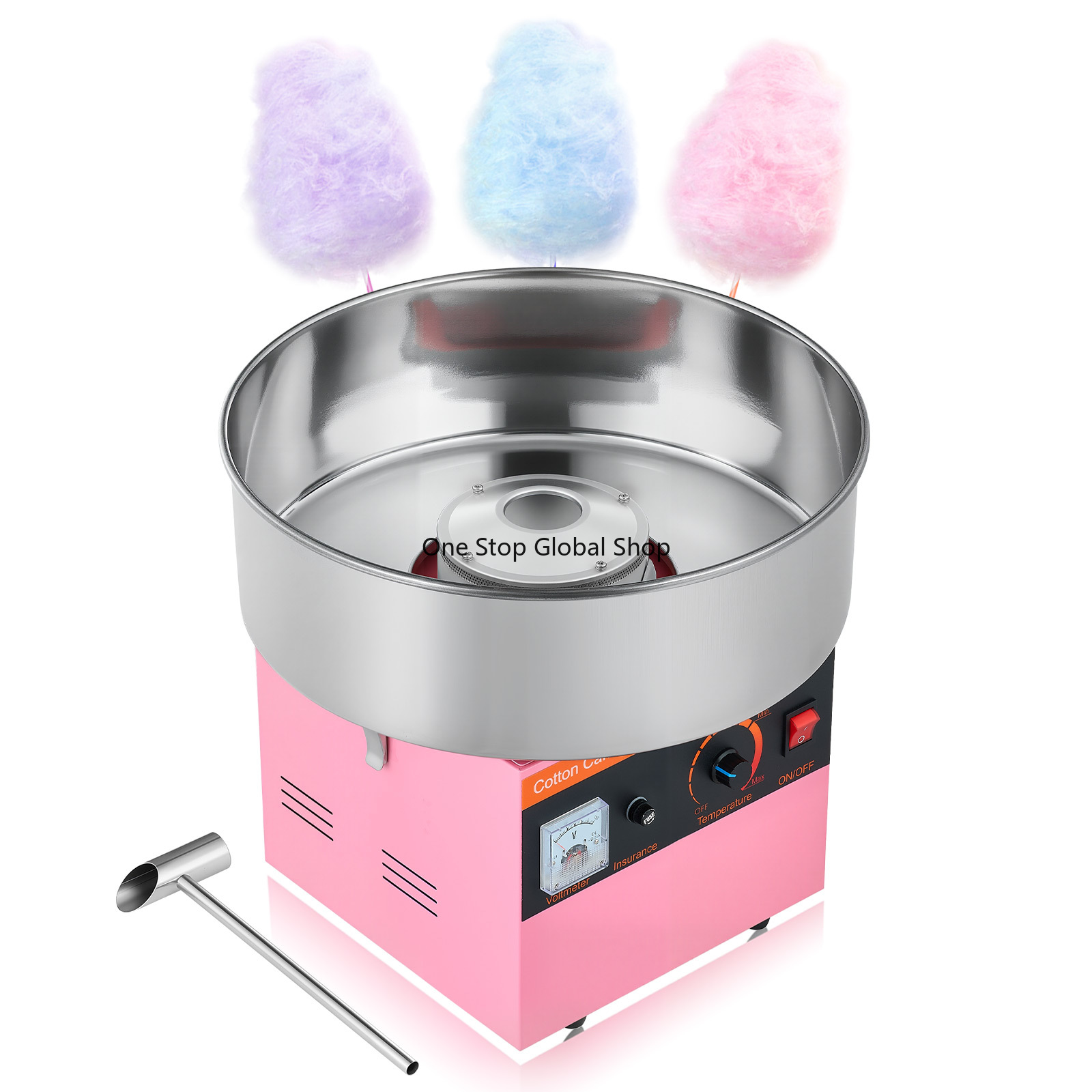 Candy Floss Machine Commercial - Suikergoedmachine, 1000W elektrische suikergoedmaker, eenvoudig in