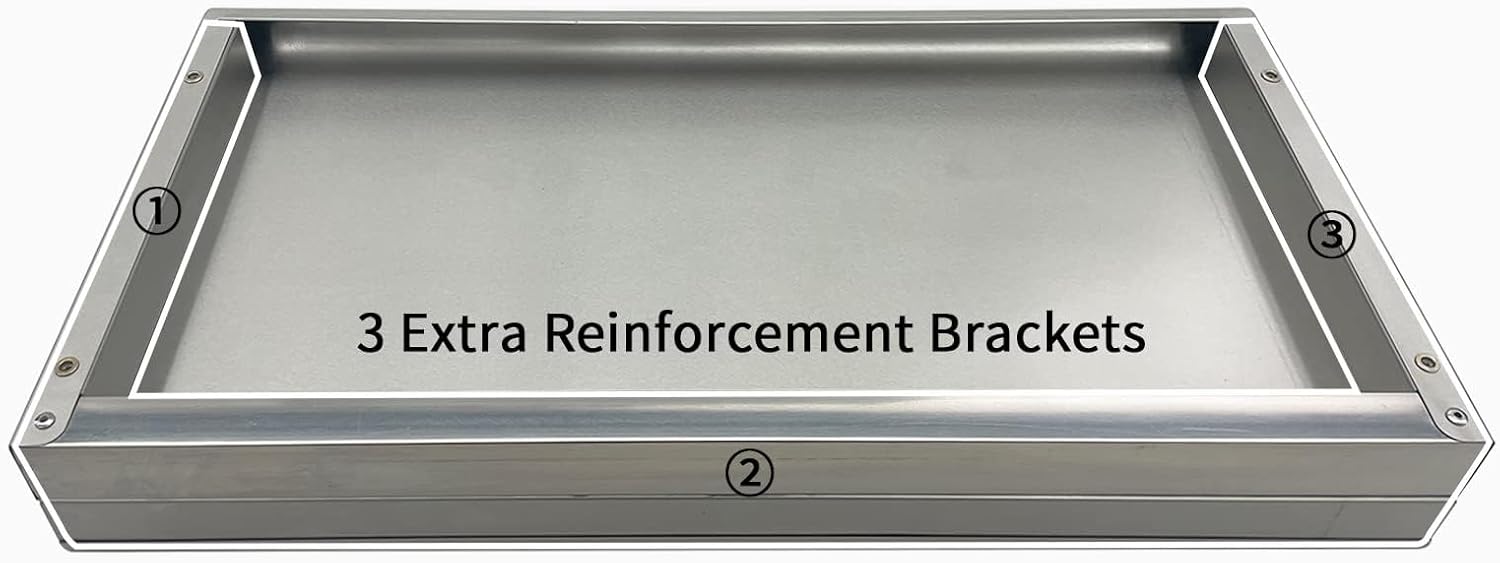 2-pack RVS schappen 12x48 320L - Wall Shelf Commercial Kitchen recensie en prijs