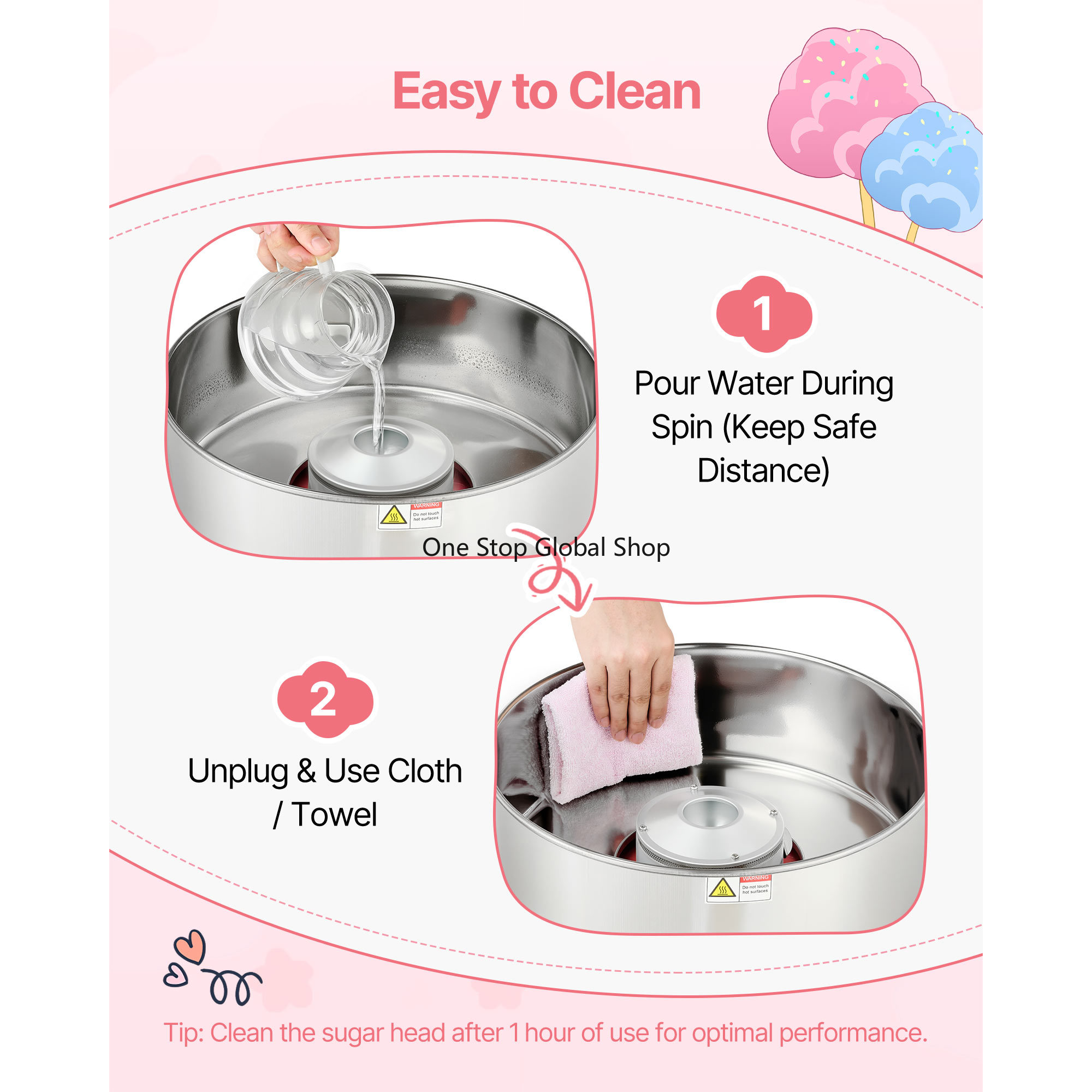 Suikergoedmachine, 1000W elekt - Candy Floss Machine Commercial recensie en prijs
