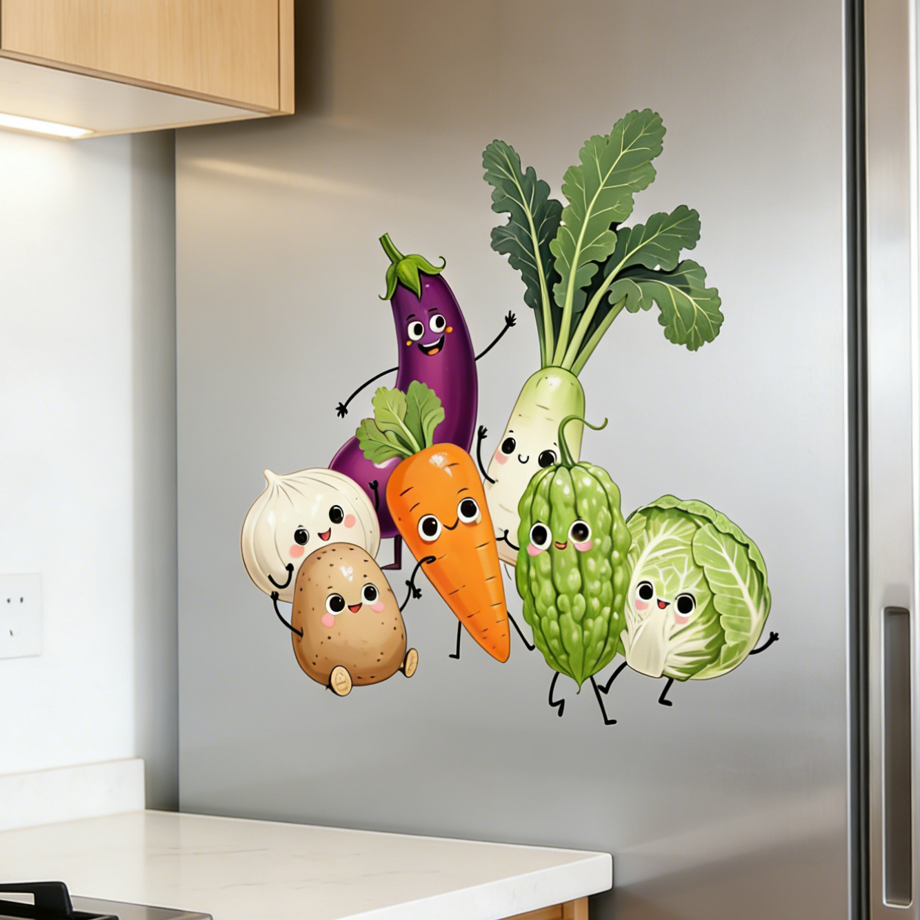 Emotioneel expressieve groente - Commercial Kitchen Wall recensie en prijs