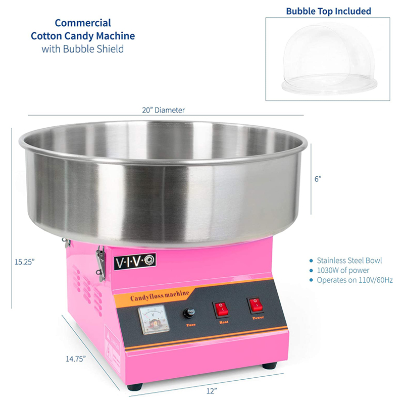 Nieuwe Elektrische Mini Suiker - Candy Floss Machine Commercial recensie en prijs