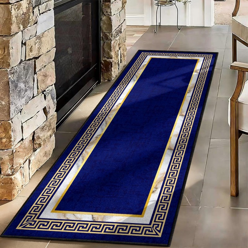 Abstract Art Runner Rug Blauw  - Commercial Kitchen Non Slip Flooring recensie en prijs