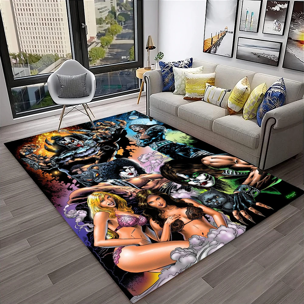 Retro KISS Rock Band Tapijt Ta - Commercial Kitchen Non Slip Flooring recensie en prijs