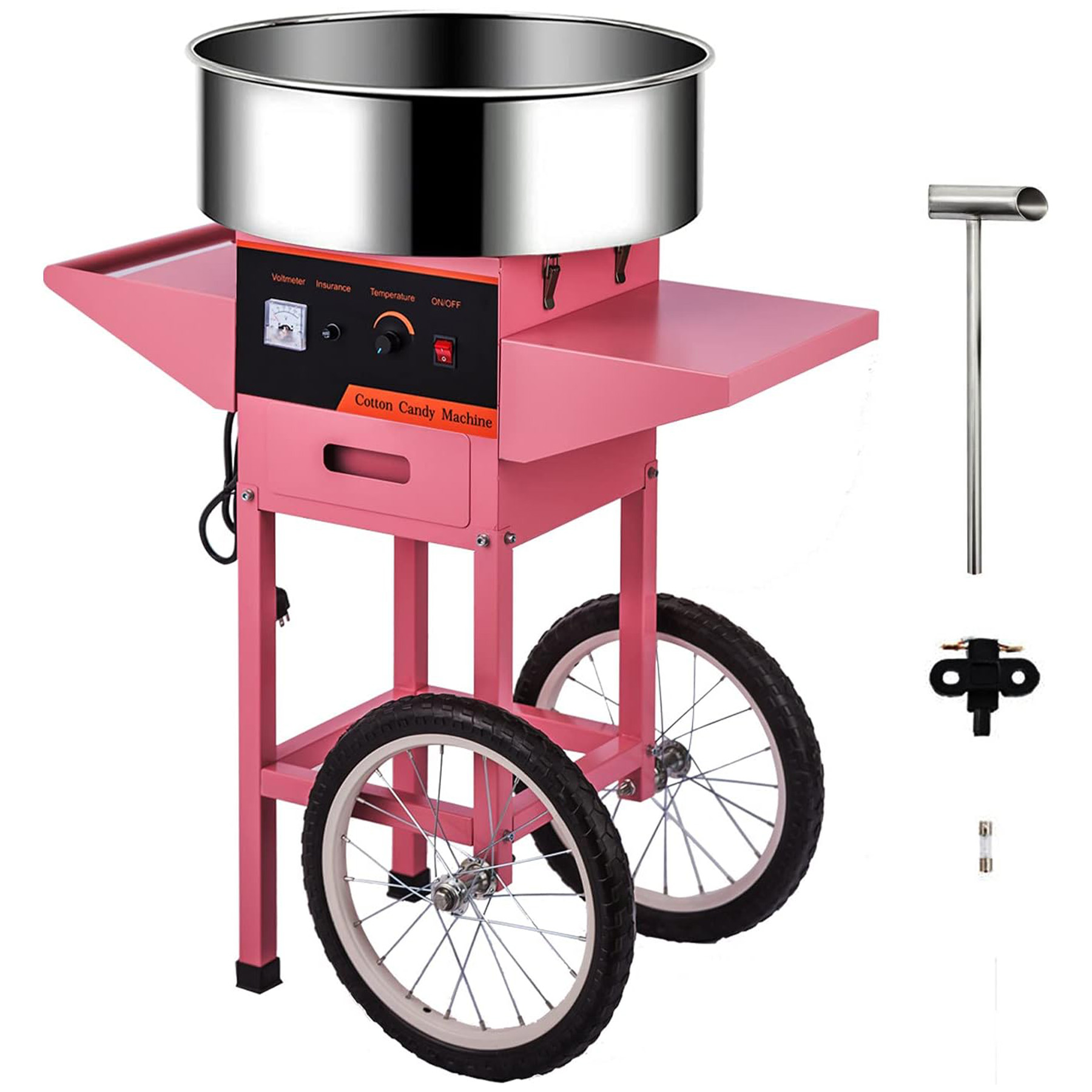 Commerciële roze suikerspinmac - Candy Floss Machine Commercial recensie en prijs