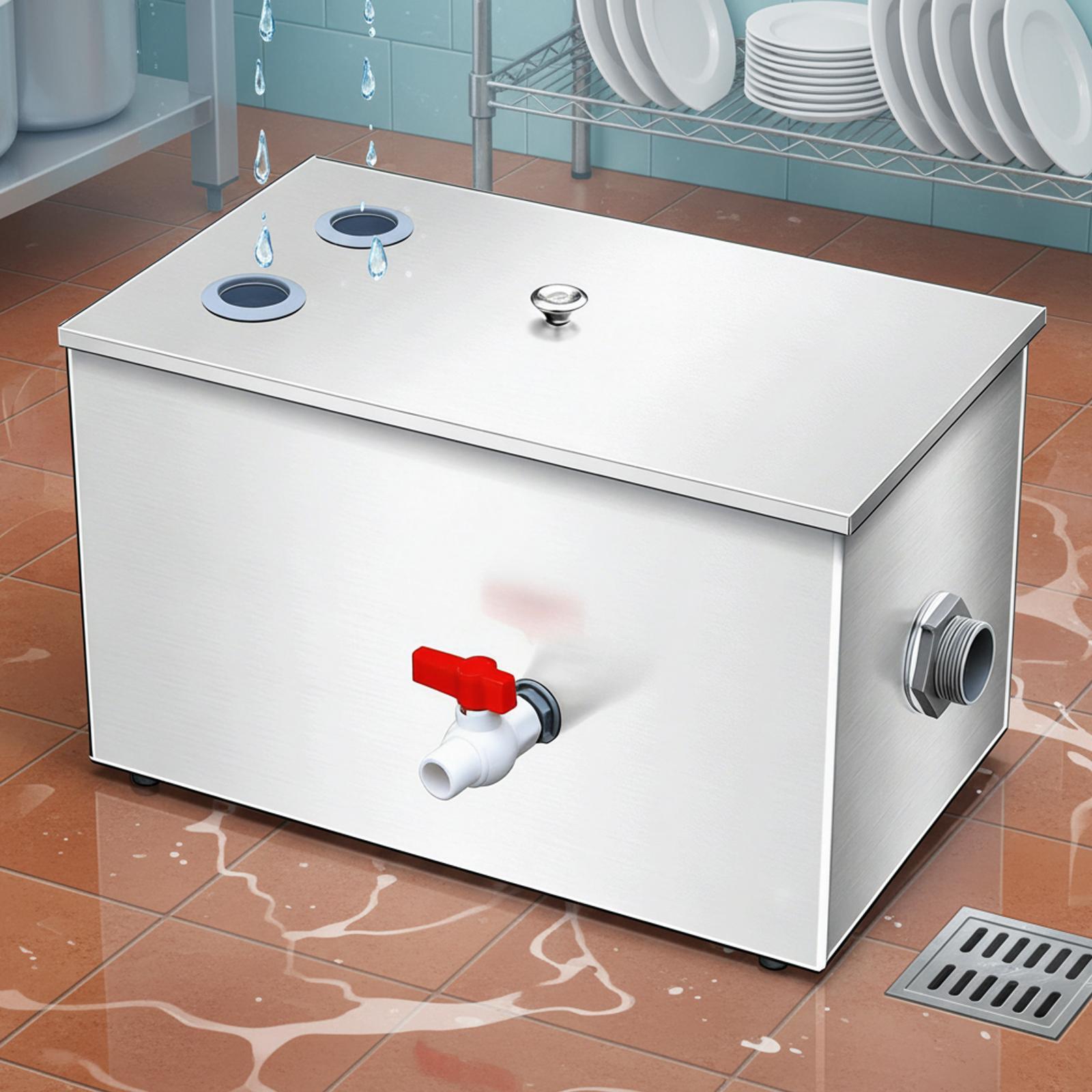 Slijtvaste roestvrijstalen vet - Commercial Kitchen Grease Interceptor recensie en prijs