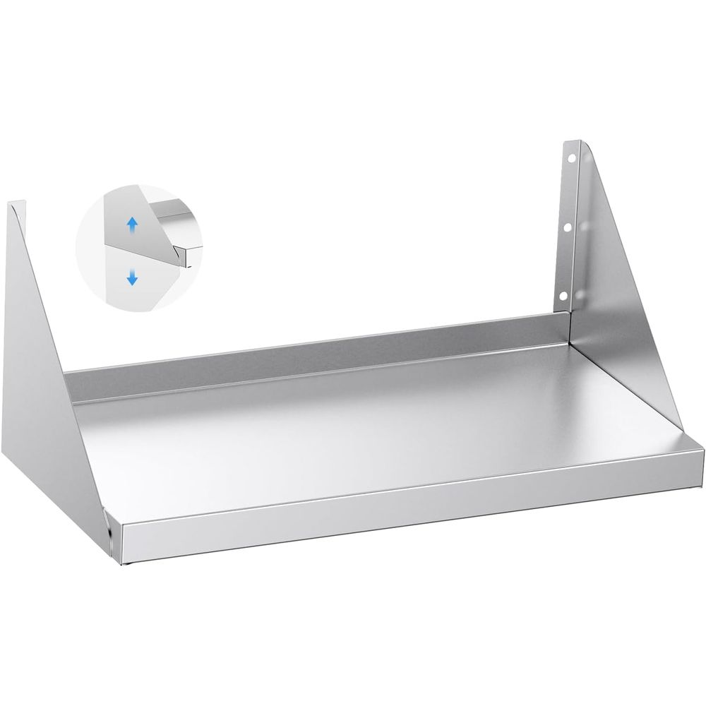RVS wandplank 12 x 24 260lb, m - Wall Shelf Commercial Kitchen recensie en prijs